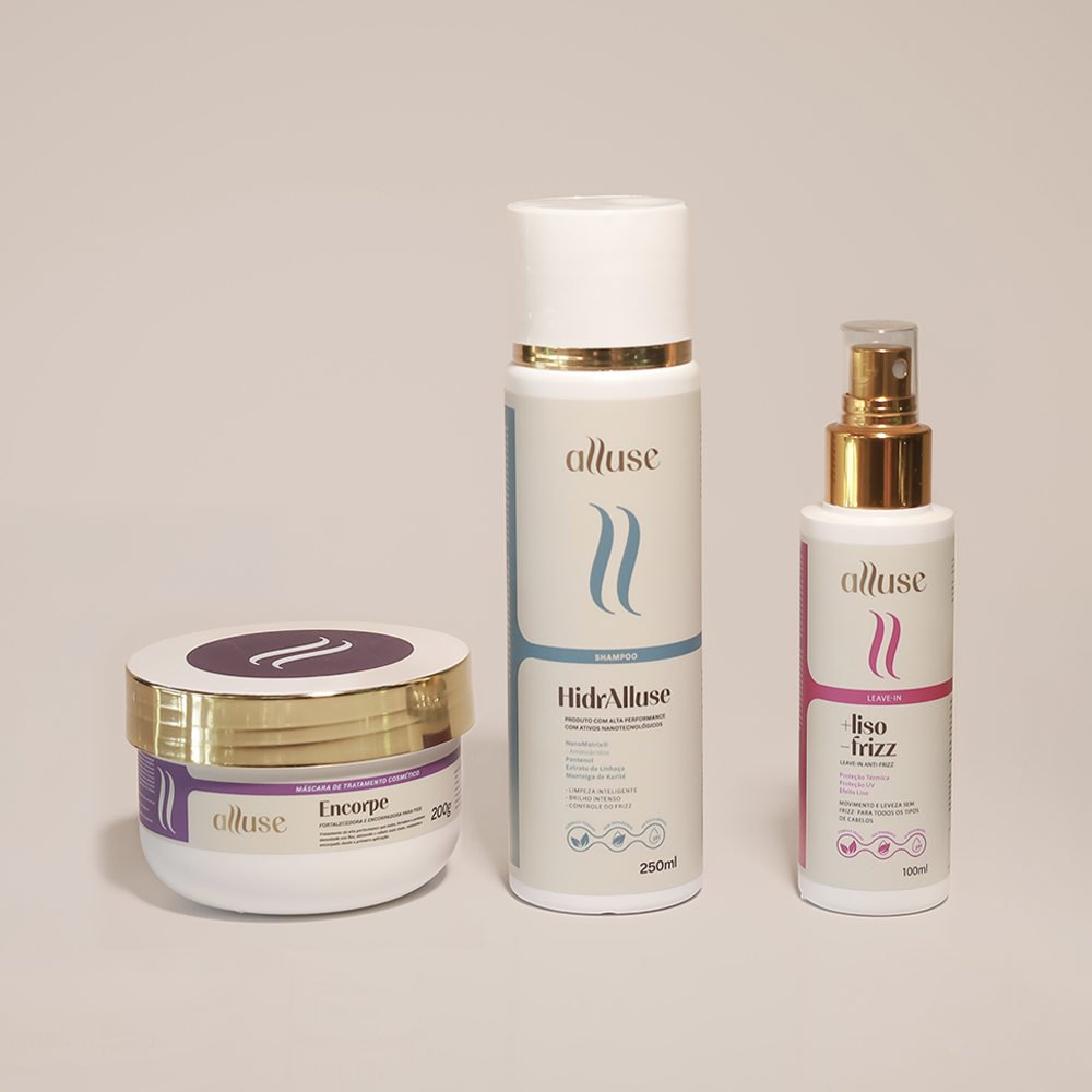 Kit Shampoo Hidralluse + Máscara Encorpe + Leave-in