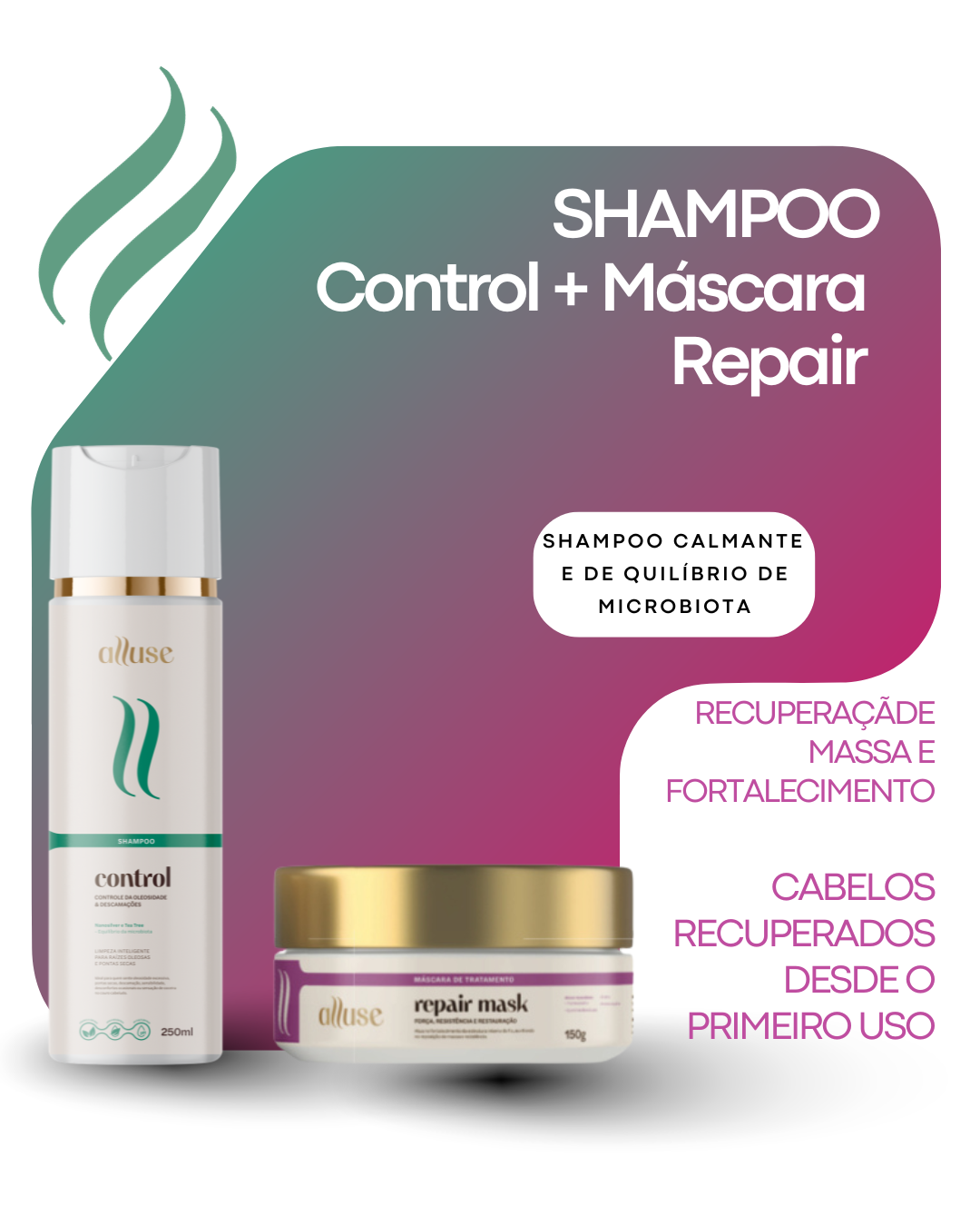 SHAMPOO CONTROL+ MÁSCARA REPAIR